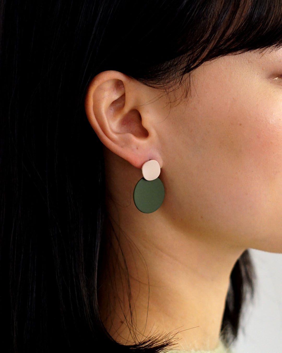 Mixed Circles Stud Earrings