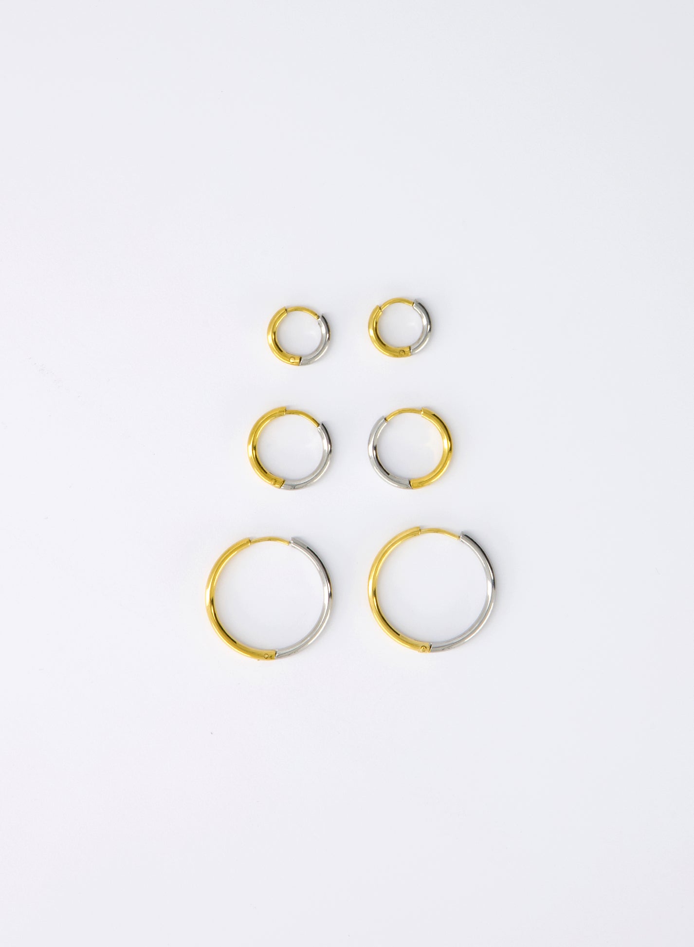 Joe Mixed Hoops • Stainless Steel