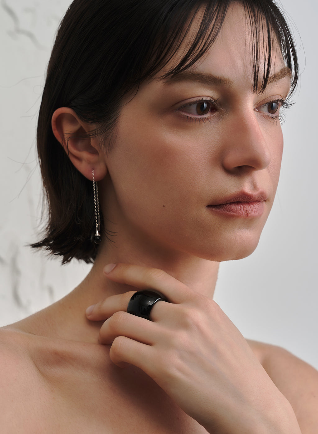 Black Onyx Bold Ring (20mm)