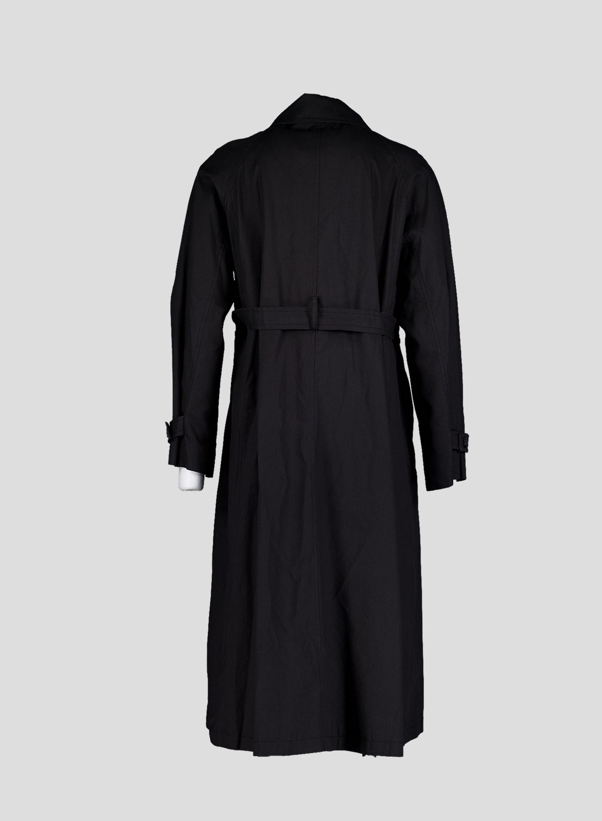 010 Vintage Maxi Raglan Coat — Black