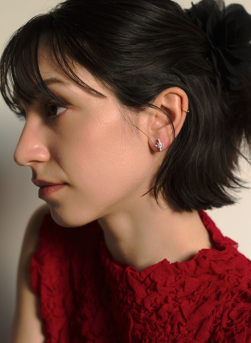 Snowflake Stud Earrings