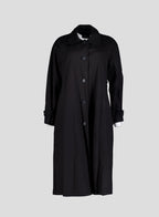 010 Vintage Maxi Raglan Coat — Black