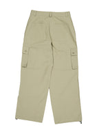 Cotton Cargo Straight Pants - (Khaki)