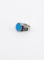 Turquoise Surgical Steel Ring • Surgical Steel