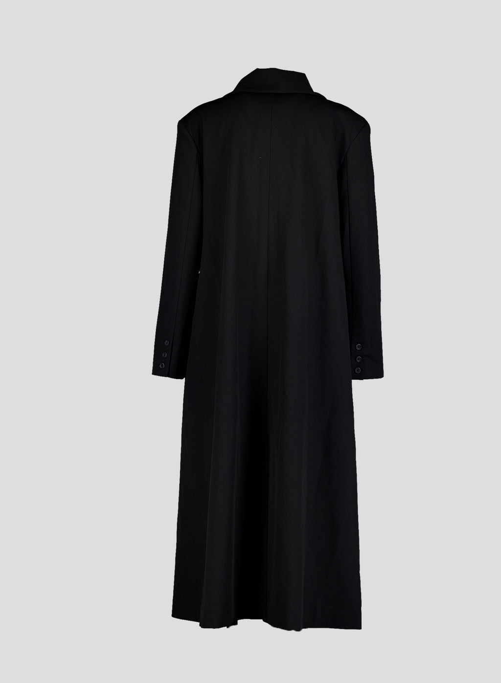 009 Vintage Maxi Swing Coat — Black