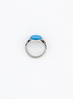 Turquoise Surgical Steel Ring • Surgical Steel