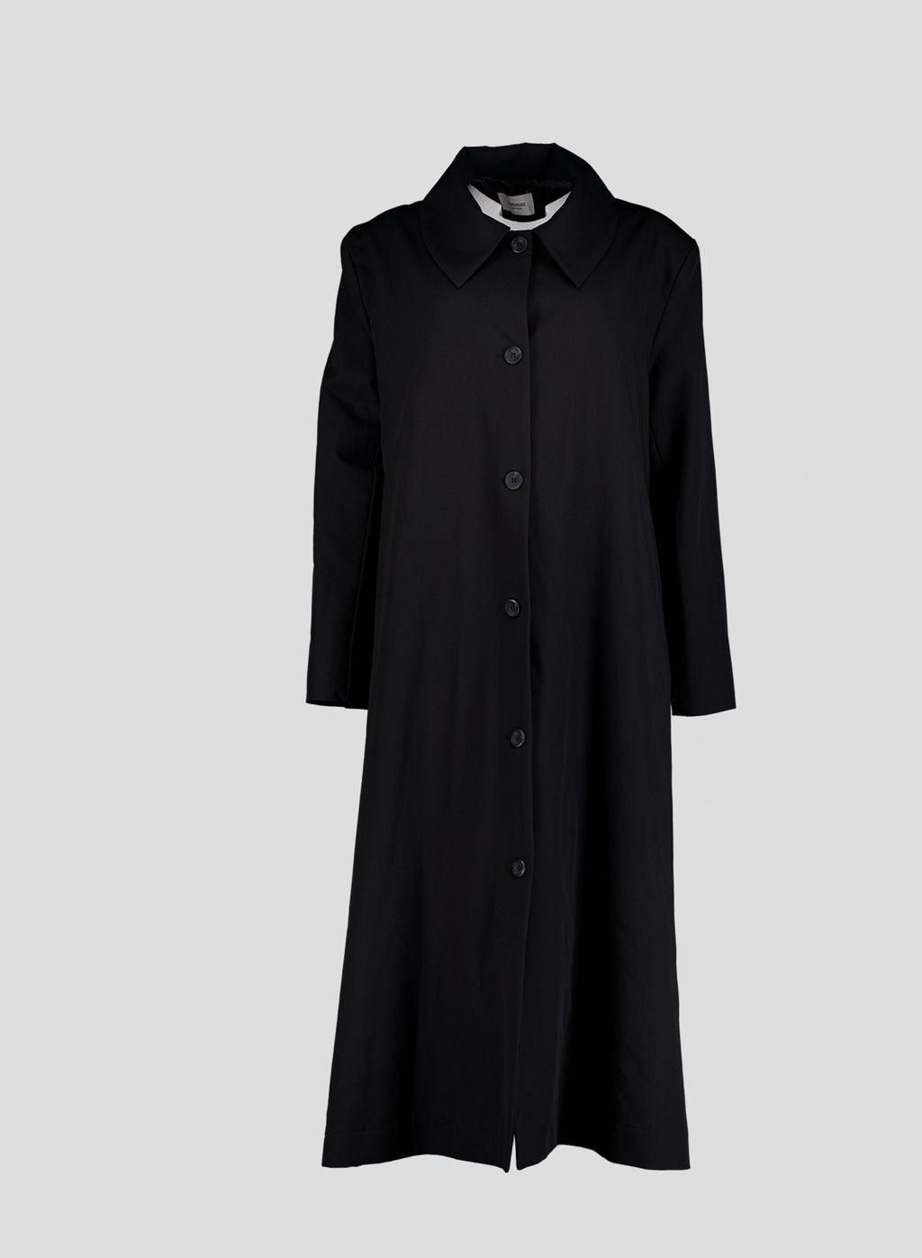009 Vintage Maxi Swing Coat — Black