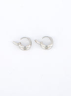 The Luna Curve One-Touch Hoop Earrings