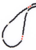 Black Beaded Necklace (Unisex)