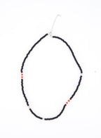 Black Beaded Necklace (Unisex)