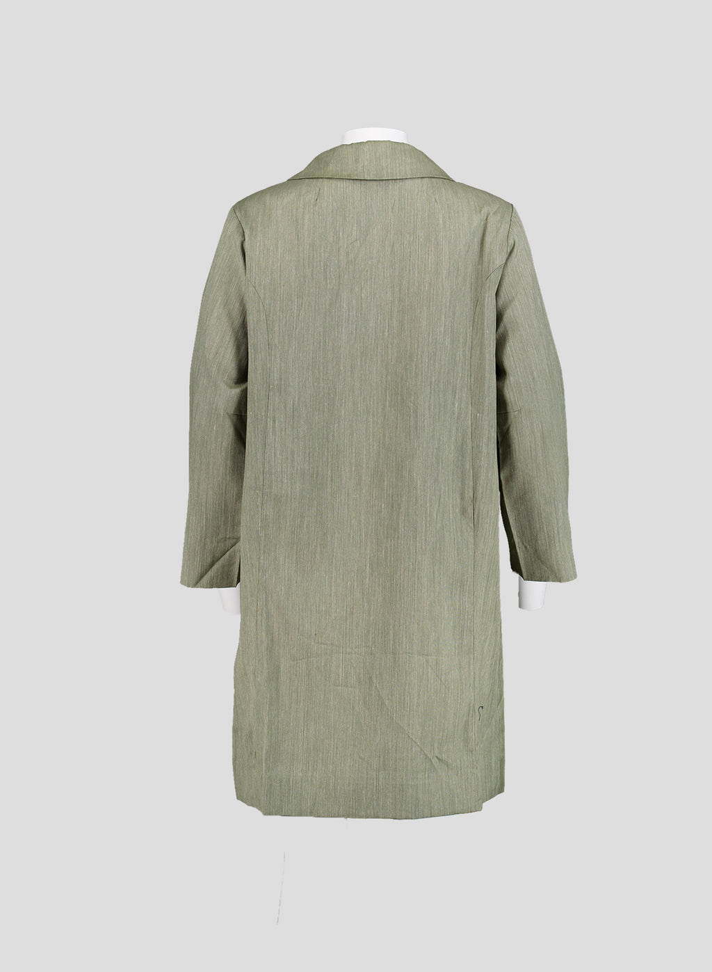 008 Japan Vintage Mac Coat — Off Green