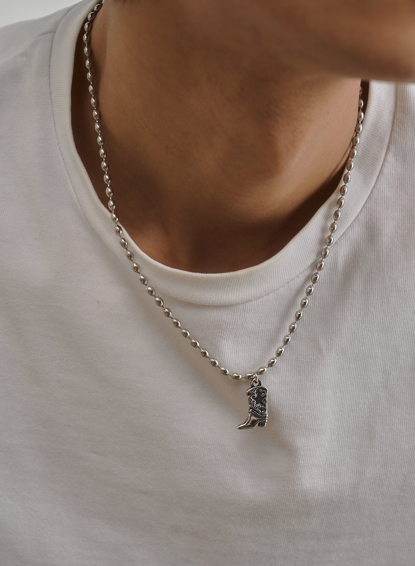 Western Cowboy Ball Necklace • Surgical Steel