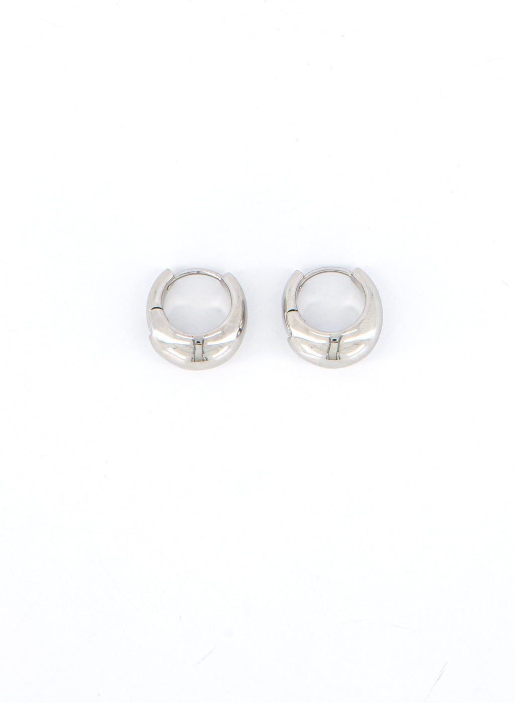 The Luna Curve One-Touch Hoop Earrings