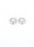 The Luna Curve One-Touch Hoop Earrings