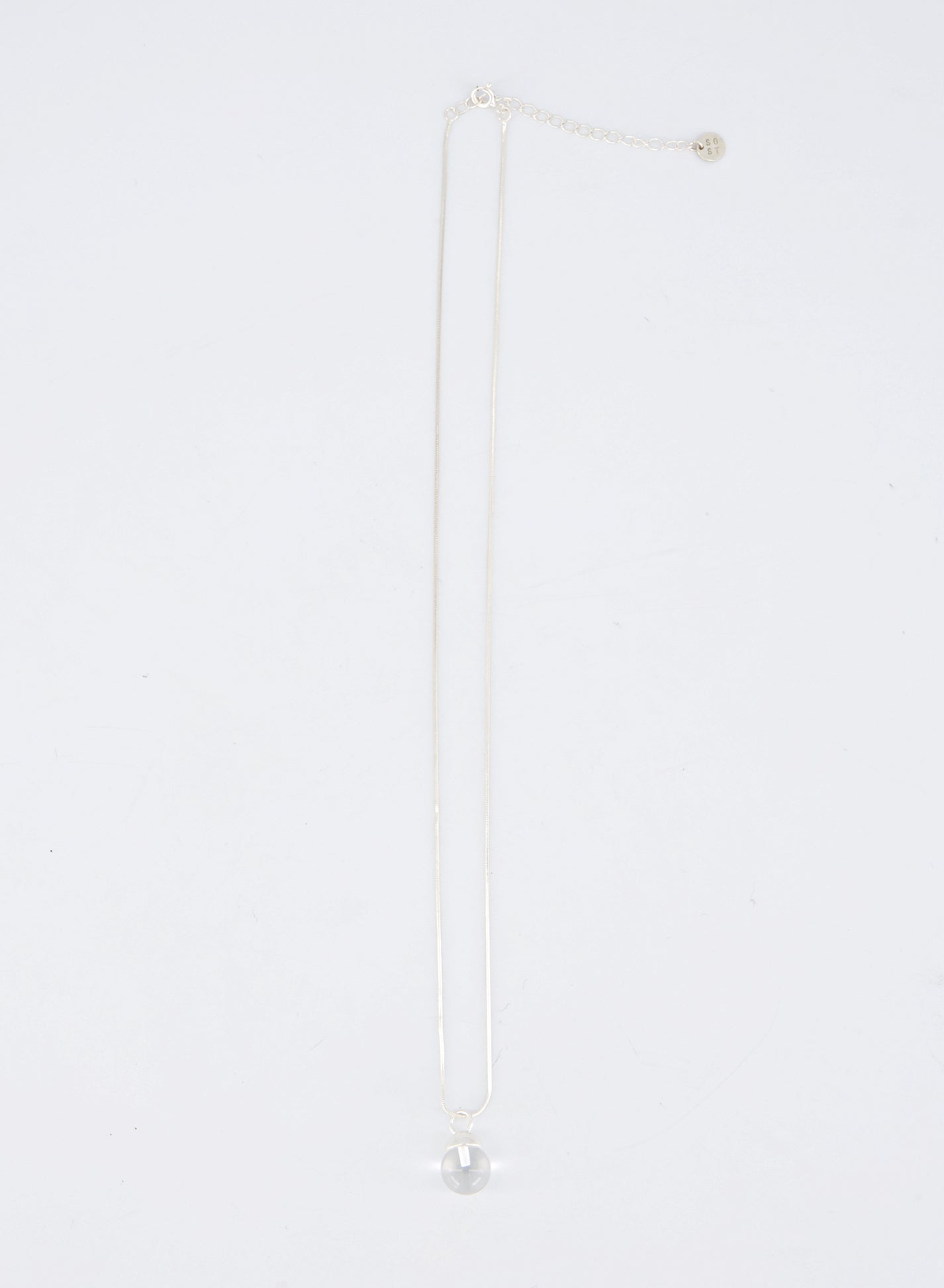 Water Drop Clear Quartz Necklace