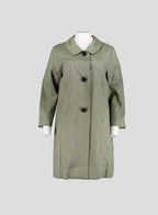 008 Japan Vintage Mac Coat — Off Green