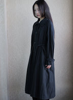 010 Vintage Maxi Raglan Coat — Black