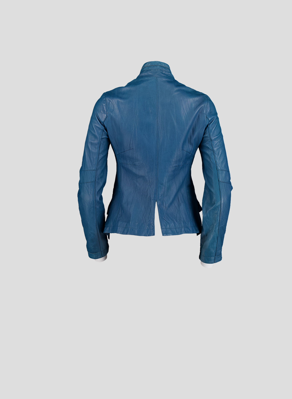 007 Vintage Genuine Leather Jacket — Teal