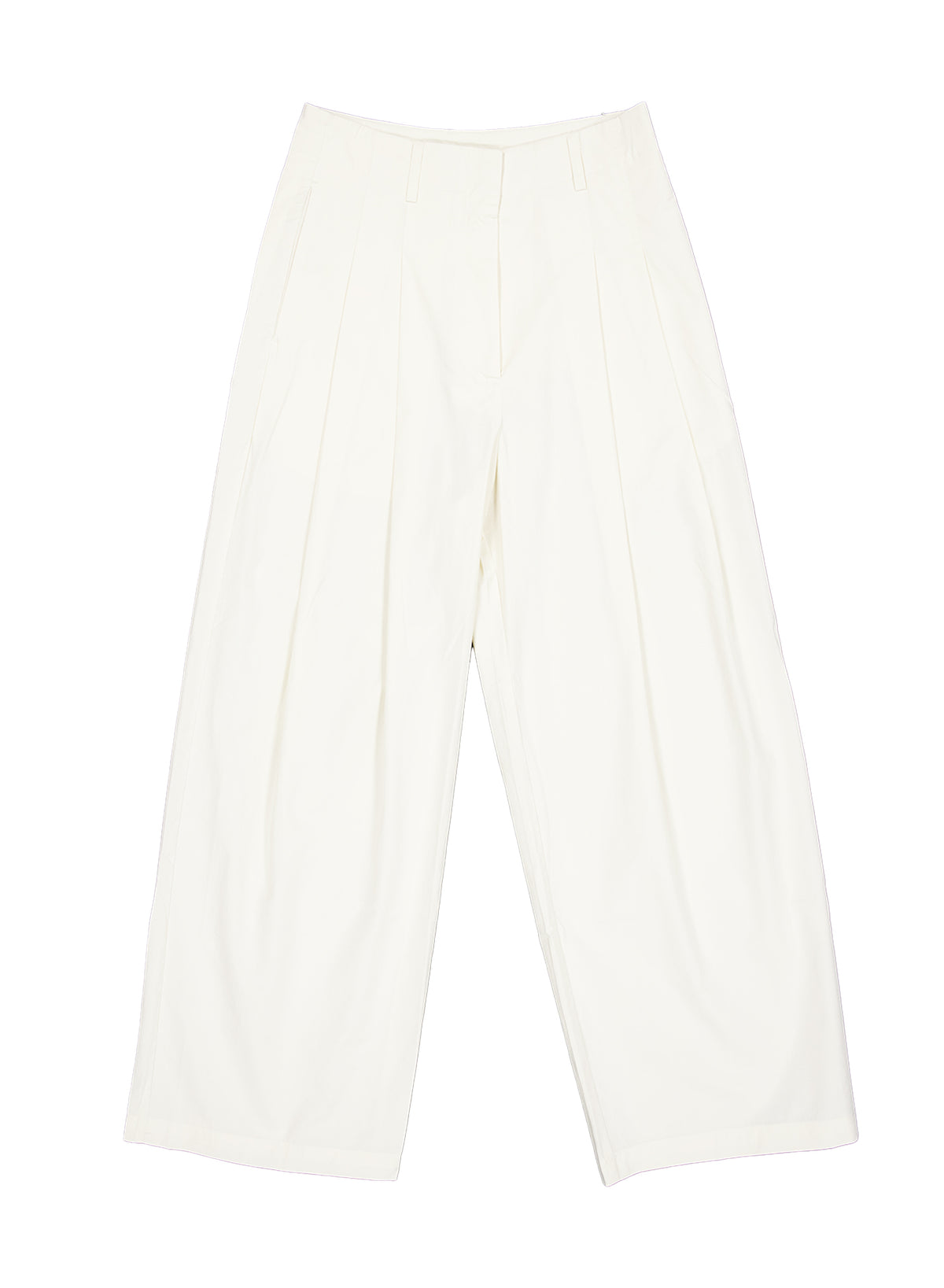 Light Wide-Leg Pants - (Cream/Black)