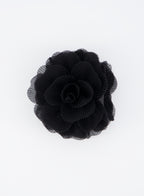 Flower Pleated Hair Claw Clip