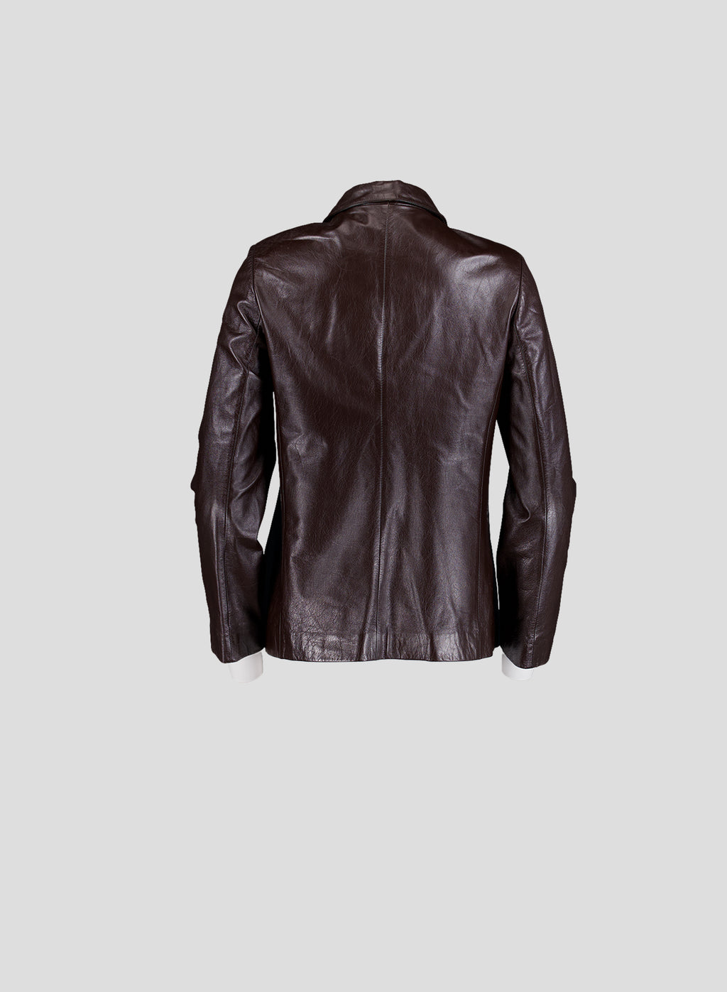 005 Vintage Genuine Leather Jacket — Dark Brown