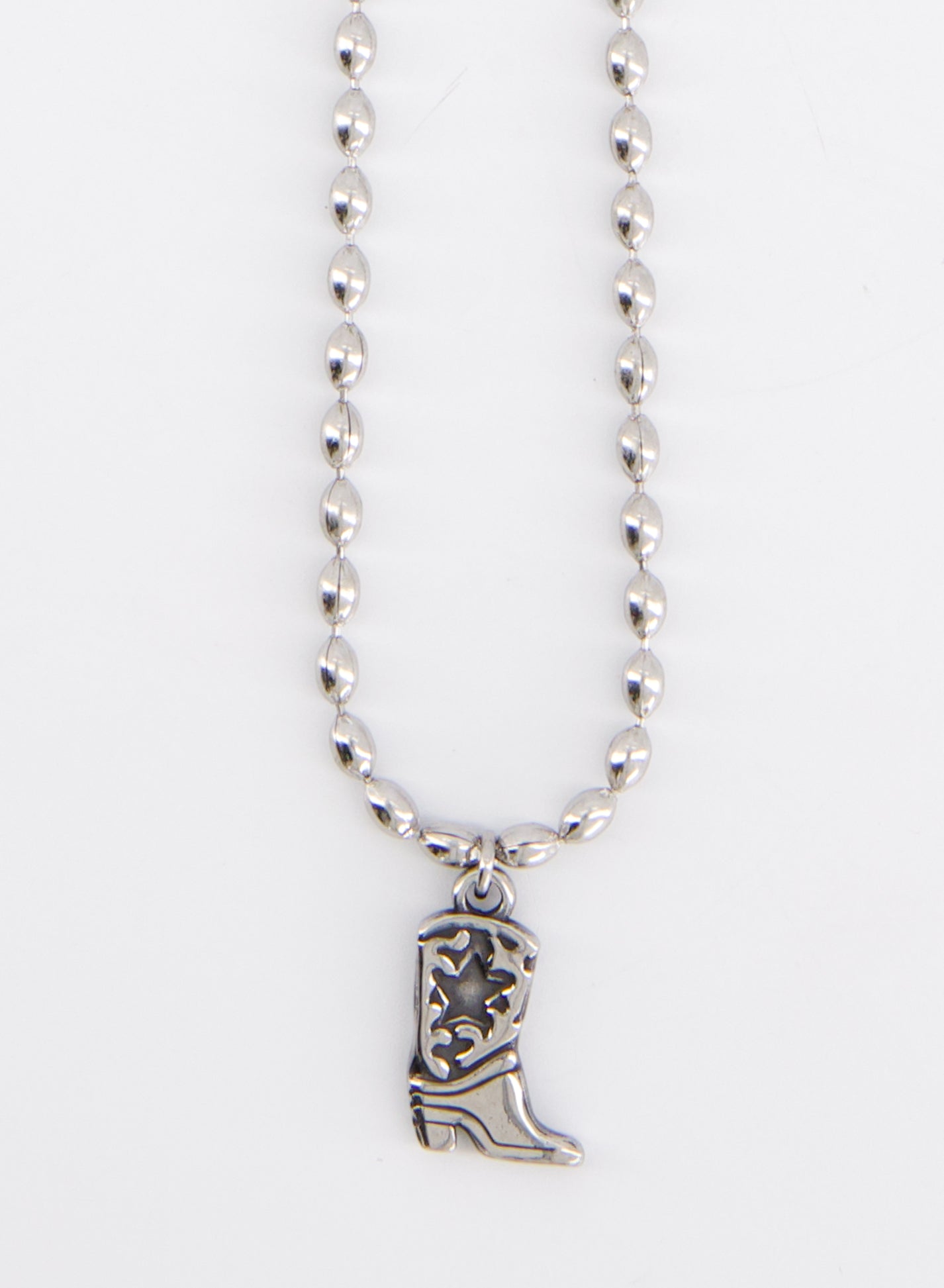 Western Cowboy Ball Necklace • Surgical Steel