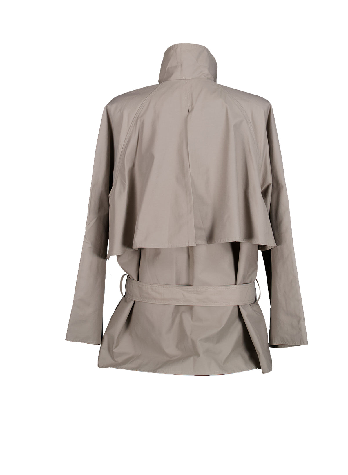 Low Trench Jacket - Warm Grey