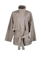 Low Trench Jacket - Warm Grey