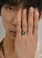 Pyramid Signet Ring  • Surgical Steel