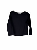 Boat Neck 3/4 Sleeve Tee - (Lemon/Black)