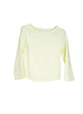 Boat Neck 3/4 Sleeve Tee - (Lemon/Black)