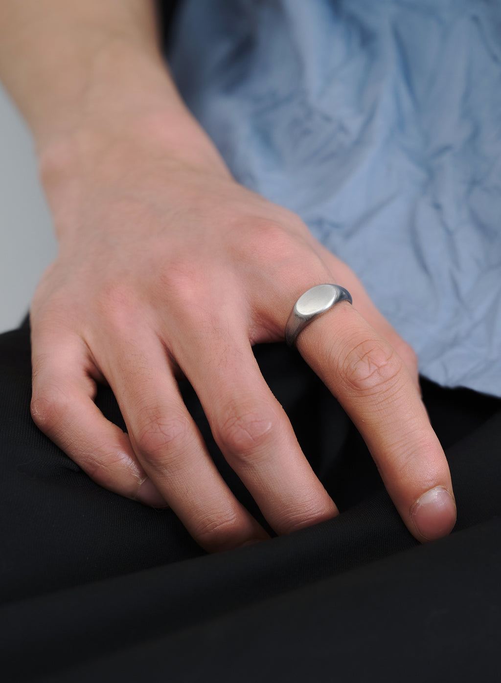 Matte Signet Ring • Stainless Steel
