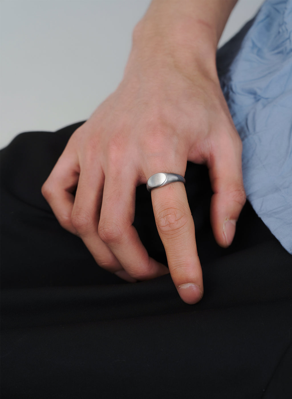 Matte Signet Ring • Stainless Steel