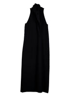 Classic Whole-Garment Knit Maxi Dress - Black