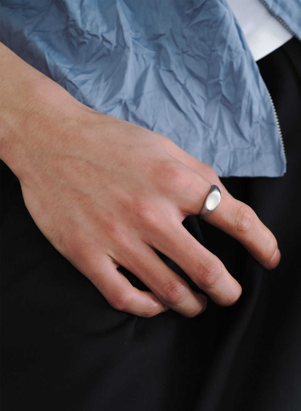 Matte Signet Ring • Stainless Steel