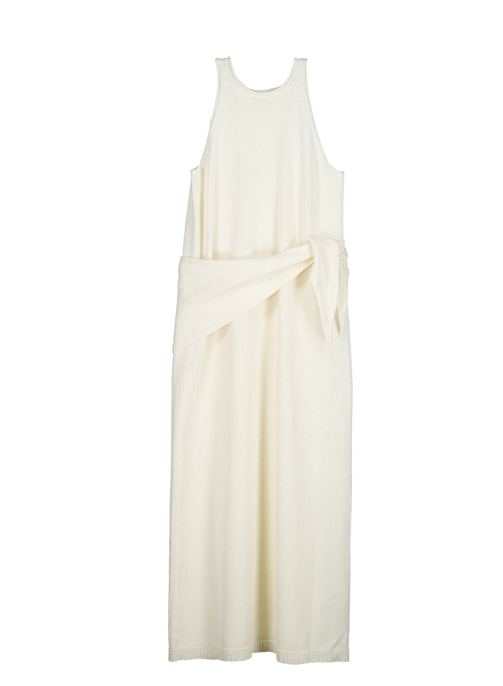 Classic Whole-Garment Knit Maxi Dress -  Ivory