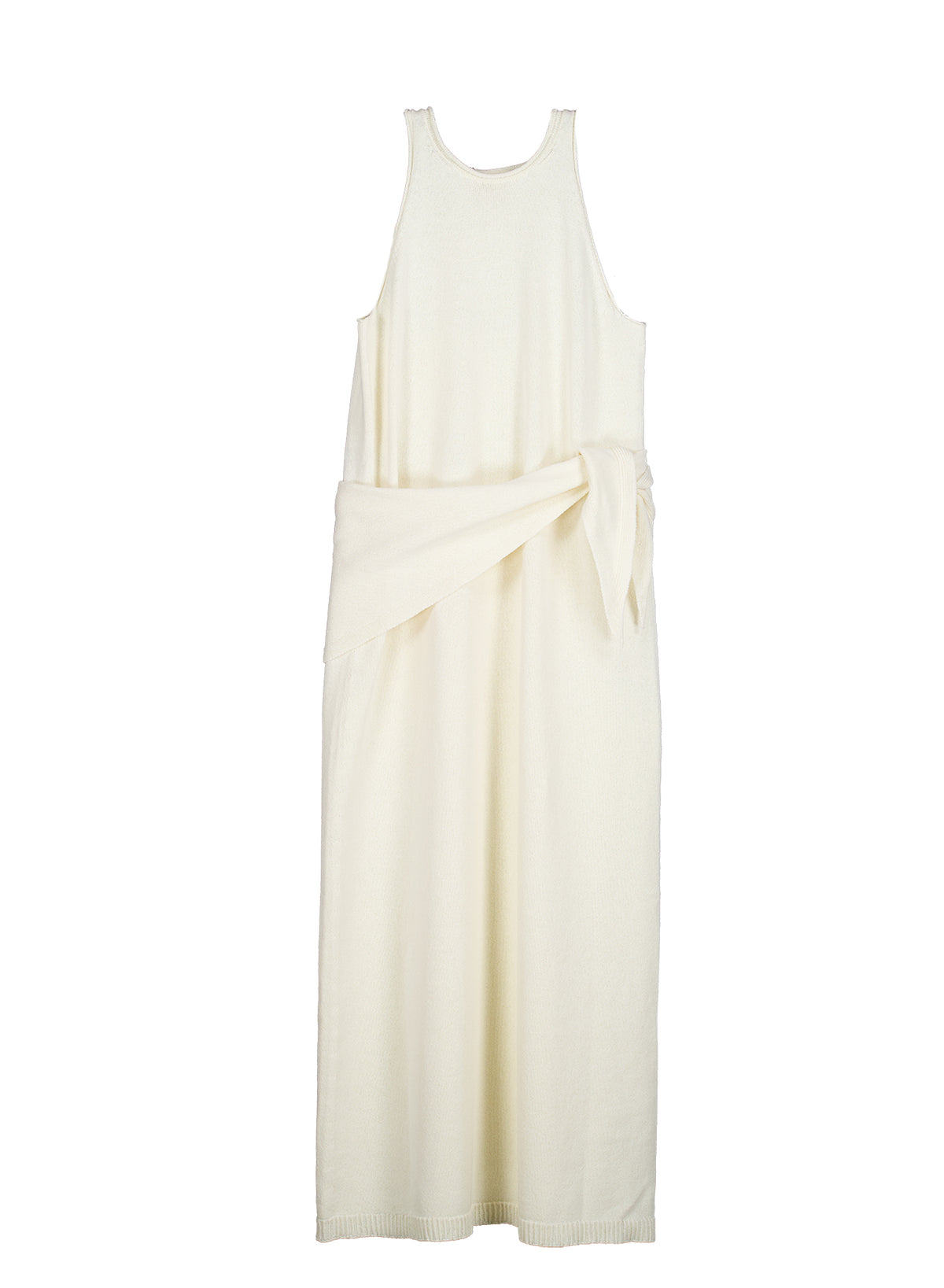 Classic Whole-Garment Knit Maxi Dress -  Ivory