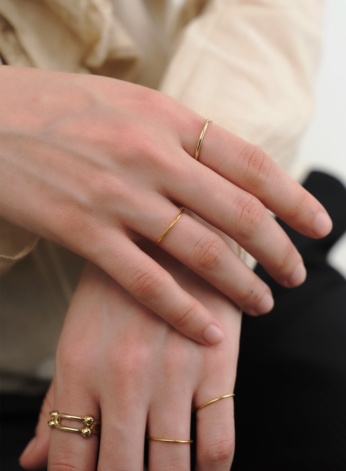 SIMPLE LAYERING RINGS