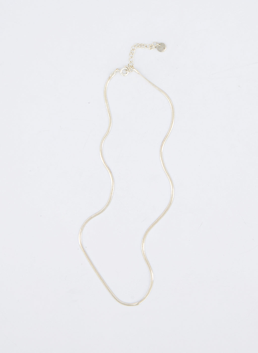 Flat Square Snake Chain Necklace