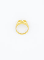 Sunny Pavé Signet Ring • Surgical Steel
