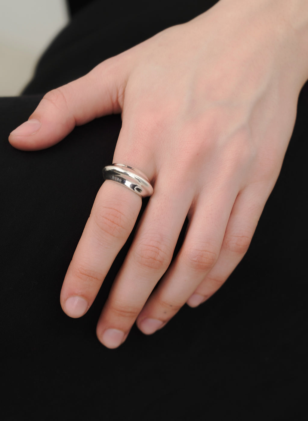 Dome Curve Open Ring