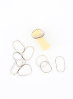 GEM TENNIS RINGS (BLACK/WHITE)