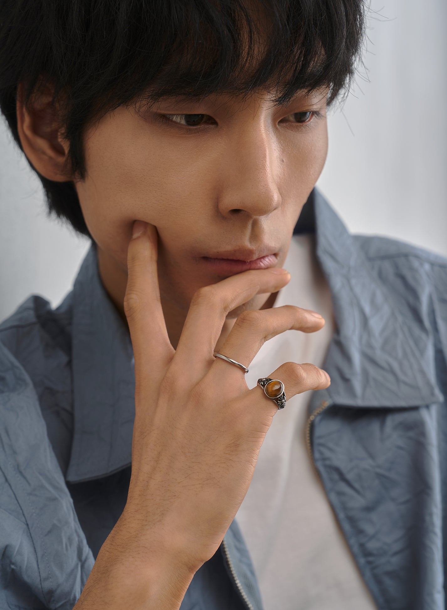 Vintage Tiger’s Eye Ring • Surgical Steel