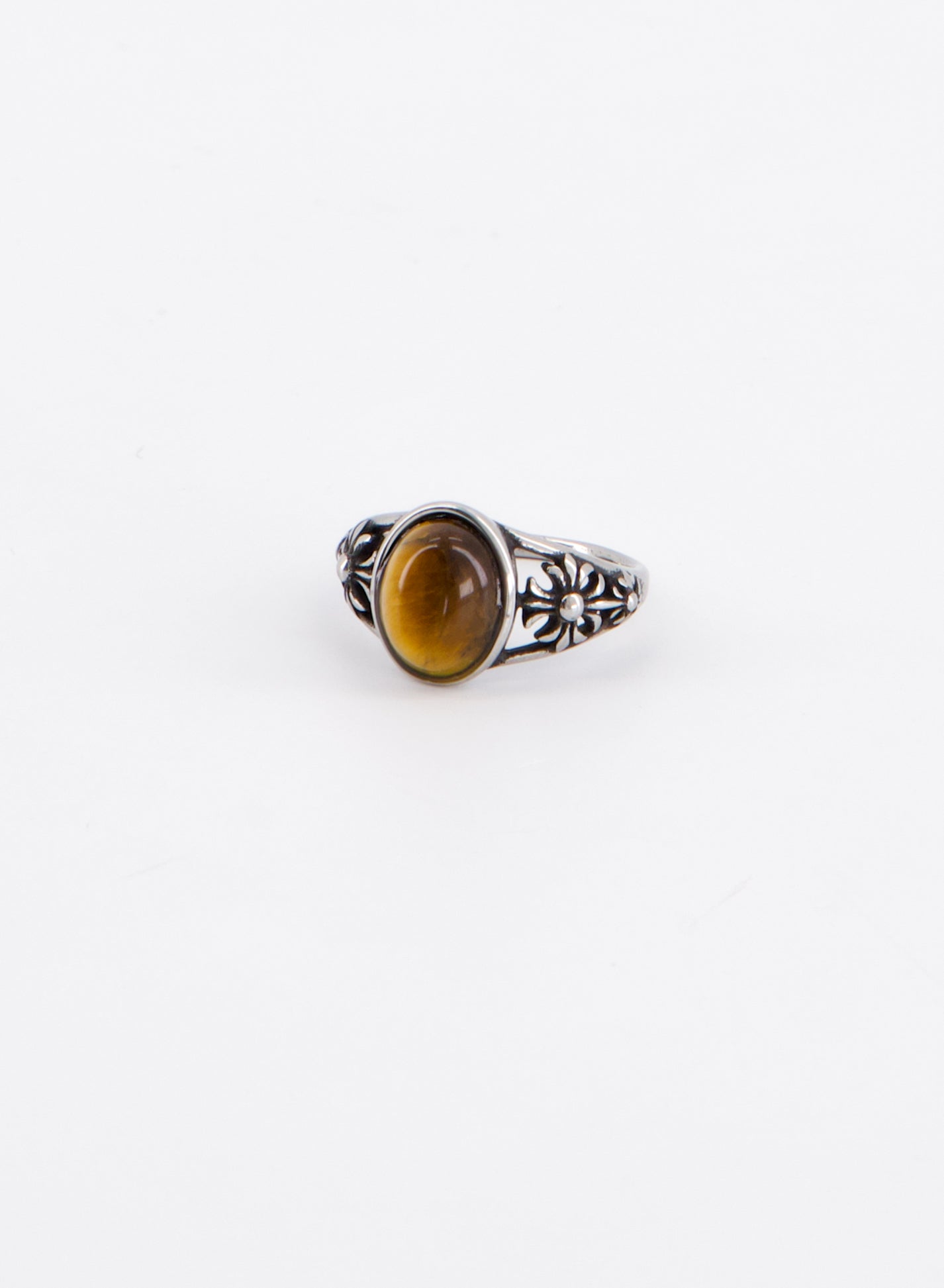 Vintage Tiger’s Eye Ring • Surgical Steel