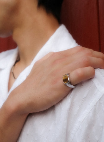 Brown Square Ring