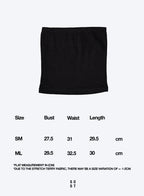 [LAST PIECE] Terry Tube Top - Black