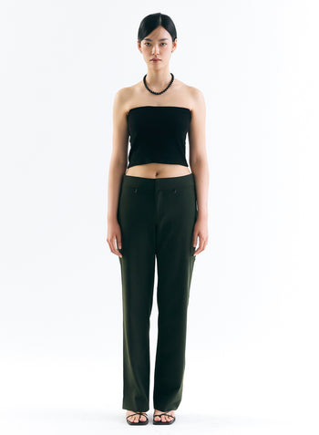 [70%OFF]Terry Tube Top - Black