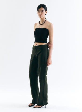 [70%OFF]Terry Tube Top - Black