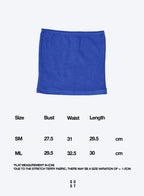 [LAST PIECE] Terry Tube Top - Blue