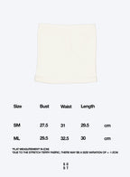 [LAST PIECE] Terry Tube Top - Cream